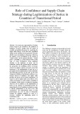 Role of confidence and supply chain strategy during legitimization of justice in countries of transitional period