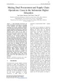 Making dual procurement and supply chain operations: Cases in the indonesian higher education