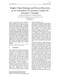 Supply chain strategy and service recovery as an antecedent of customer loyalty for insurance company
