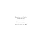 Ebook Quantum mechanics for engineers: Part 1