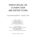 Ebook Principles of computer architecture: Part 1