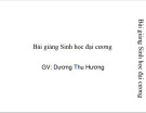 Bài giảng Sinh học đại cương: Chương 1 - Dương Thu Hương