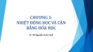 Bài giảng Hoá học trong kỹ thuật và khoa học môi trường: Chương 3 - TS. Võ Nguyễn Xuân Quế