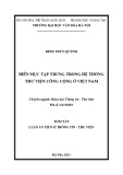 Tóm tắt Luận án Tiến sĩ Thông tin thư viện: Biên mục tập trung trong hệ thống thư viện công cộng ở Việt Nam