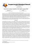 Cooperative learning in acquisition of the English language skills