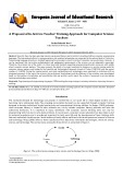 A proposal of in-service teacher training approach for computer science teachers