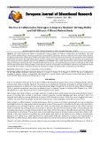 The use of collaborative strategies to improve students  writing ability and self efficacy: A mixed method study