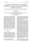Conceptual architecture for agent based modelling of supplier selection conducted by a supply chain dyad