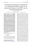 Investigating the dimension of applying the accounting standard borrowing costs on international monetary fund (IMF) loans by purchasing management