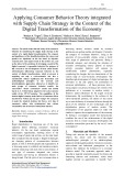 Applying consumer behavior theory integrated with supply chain strategy in the context of the digital transformation of the economy