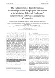 The relationship of transformational leadership towards employees’ innovation with mediating effect of employees’ empowerment in UAE manufacturing companies