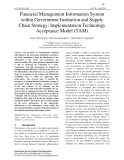 Financial management information system within government institution and supply chain strategy: Implementation technology acceptance model (TAM)