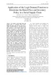 Application of the logit demand function to determine the retail price and inventory policy in a serial supply chain