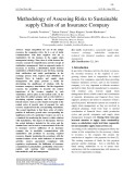 Methodology of assessing risks to sustainable supply chain of an insurance company