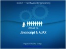 Lecture Web programming - Lesson 12: Javascript & AJAX