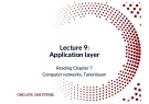 Lecture Computer networks - Chapter 6: Application layer