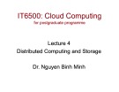 Cloud computing - Lecture 4: Distributed computing and storage