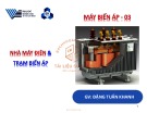 Bài giảng Nhà máy điện và trạm biến áp: Máy biến áp - 03