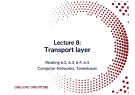 Lecture Computer networks - Chapter 5: Transport layer