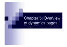 Lecture Web information system - Chapter 5: Overview of dynamics pages