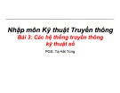 Bài giảng Nhập môn Kỹ thuật truyền thông: Bài 3 - PGS. Tạ Hải Tùng