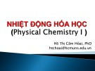 Bài giảng Nhiệt động hoá học: Chương 8 - Hồ Thị Cẩm Hoài