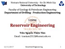 Lecture Reservoir engineering - Chapter 4: Reservoir drive mechanisms