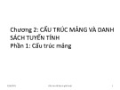 Bài giảng Cấu trúc dữ liệu và giải thuật: Chương 2.1 - TS. Nguyễn Thị Kim Thoa