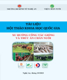 Tài liệu Hội thảo khoa học Quốc gia Xu hướng công tác giống và thức ăn chăn nuôi