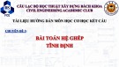 Tài liệu hướng dẫn môn học Cơ học kết cấu: Chuyên đề 3