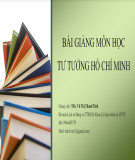 Bài giảng Tư tưởng Hồ Chí Minh: Chương 1 - ThS. Vũ Thị Thanh Tình