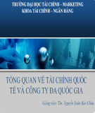 Bài giảng Tài chính quốc tế: Chương 1 - ThS. Nguyễn Xuân Bảo Châu