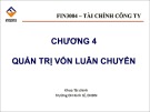 Bài giảng Tài chính công ty: Chương 4 - Trường ĐH Kinh Tế  Đà Nẵng