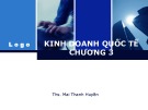 Bài giảng Kinh doanh quốc tế: Chương 3 - ThS. Mai Thanh Huyền