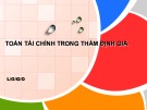 Bài giảng Toán tài chính trong thẩm định giá