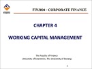 Lecture Corporate finance: Chapter 4 - Working capital management