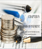 Lecture International payments: Chapter 5 - Methods of payment