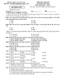 Đề thi học kì 1 môn Hóa học lớp 9 năm 2023-2024 có đáp án - Trường PTDTBT TH&THCS Trà Nam, Nam Trà My