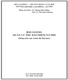 Bài giảng Quản lý thu bảo hiểm xã hội: Phần 2 - TS. Hoàng Bích Hồng