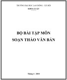 Bộ bài tập môn Soạn thảo văn bản: Phần 2