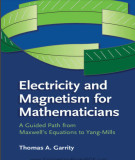 Ebook Electricity and magnetism for mathematicians - A guided path from maxwell’s equations to Yang-Mills: Part 1