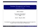 Lecture Database management and tuning: Unit 8 - Concurrency tuning