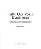Ebook Talk up your: Business How to make the most of opportunities to promote and grow your small business