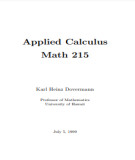Ebook Applied calculus (Math 215)