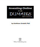 Ebook Investing online for dummies (5th edition)