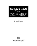 Ebook Hedge funds for dummies