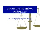 Bài giảng Pháp luật đại cương: Chương 4 - ThS. Nguyễn Thị Thu Trang