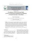 The influence of the Soviet legal model on the law directing the establishment and operation of Vietnam and China's central banks