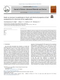 Study on structural, morphological, elastic and electrical properties of ZnO nanoparticles for electronic device applications