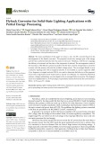 Flyback Converter for Solid-State Lighting Applications with Partial Energy Processing